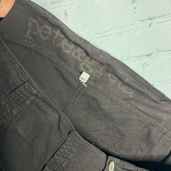 NEW Johnny Was Pete & Greta brown wide leg utility cargo pants size 6 - Picture 8 of 11